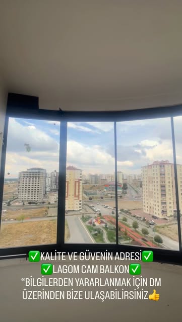 Tamamlanmış cam balkon